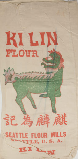 Ki Lin Flour, Seattle Flour Mills, Flour Sack - Sack, Flour