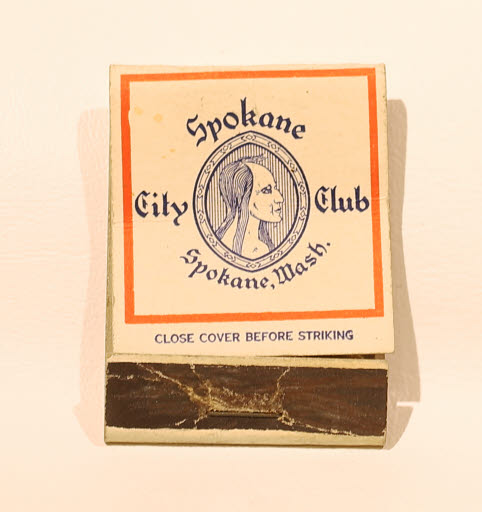 Spokane City Club Matchbook - Matchbook