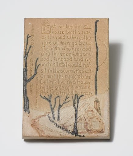 Ceramic Christmas Greeting - Card, Greeting; Tile