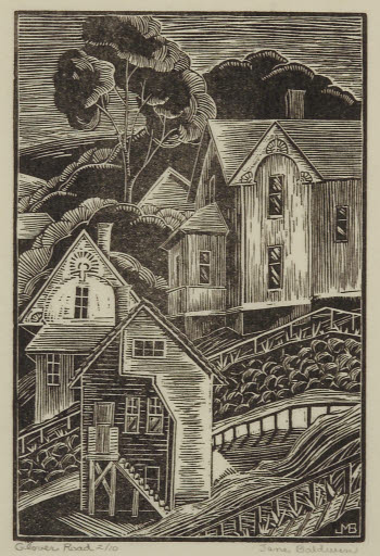 Glover Road - Print; Woodcut