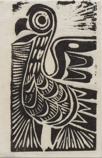 Bird - Linocut