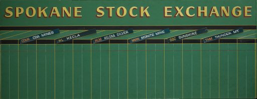 Spokane Stock Exchange Board - Signboard