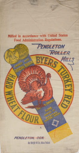 Pendleton Roller Mills Byers Turkey Red Hard Wheat Flour Sack - Sack, Flour