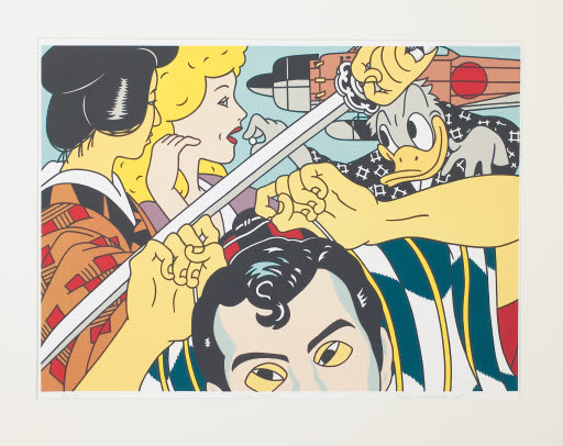 Kabuki Play - Lithograph