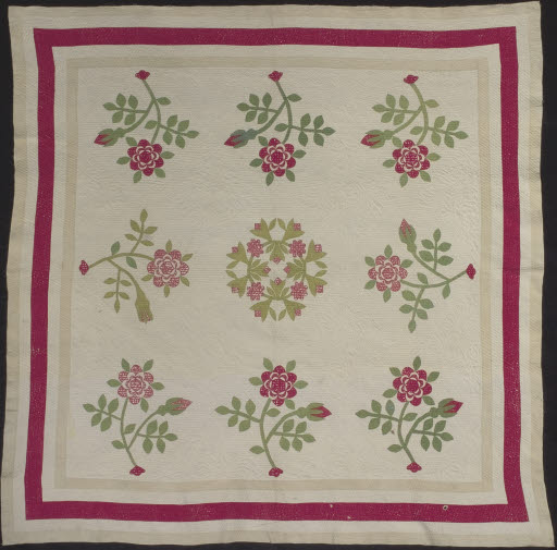 Applique Rose Quilt - Quilt