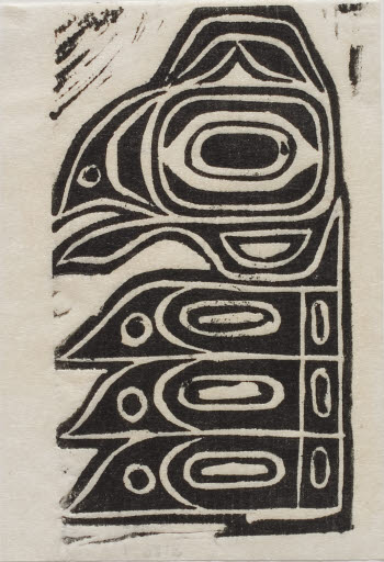 Totemic Art - Linocut