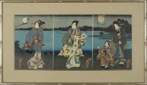 Woodblock Print, Triptych - Print; Woodcut