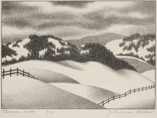 Palouse Hills - Print; Lithograph