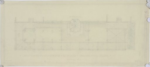 "Sketch Plan for Pergola Beam Work" The Davenport Hotel Roof Garden and Pavilion, Spokane, WA, c. 1913
