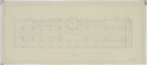 "Sketch Plan for Roof Garden Davenport Hotel Spokane Scheme No. 2" c. 1913 - Drawing, Architectural