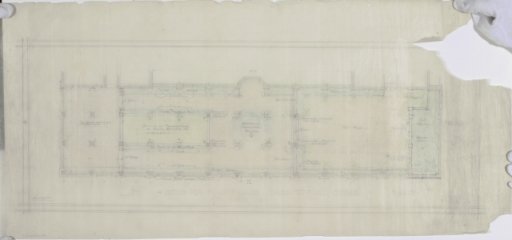 "Sketch Plan for Roof Garden Davenport Hotel, Spokane Scheme No. 1" c. 1913 - Drawing, Architectural