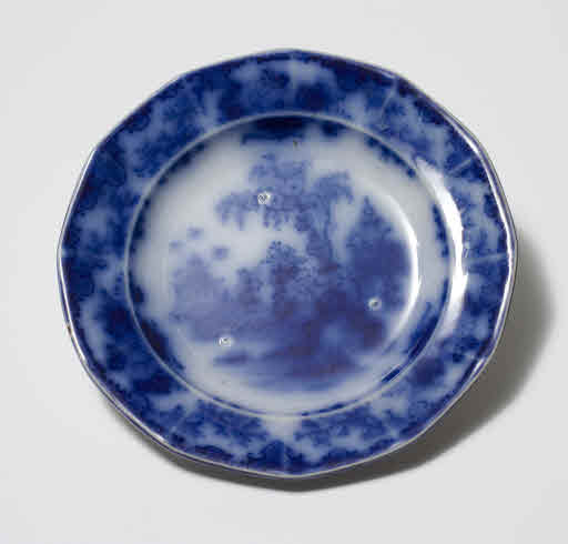 Blue-on-White Dessert Plate - Plate, Dessert