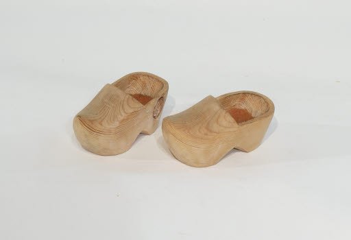 Pair of Dutch Wooden Doll Shoes