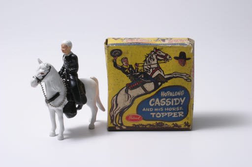 Hopalong Cassidy and His Horse Topper in Original Box - Figure, Action