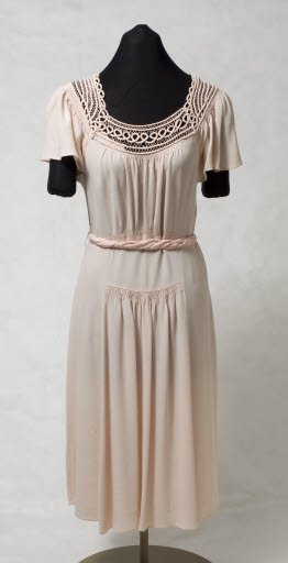 Pink Crepe Dress - Dress