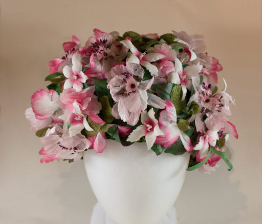 Pink Flowered Hat - Hat