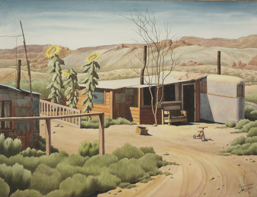 Hooverville Coulee Dam - Painting