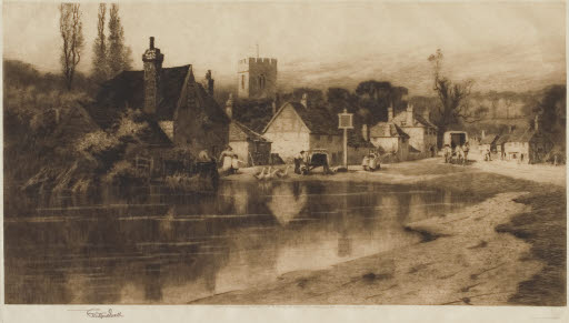 Village of Chalfont St. Giles, Bucks - Etching