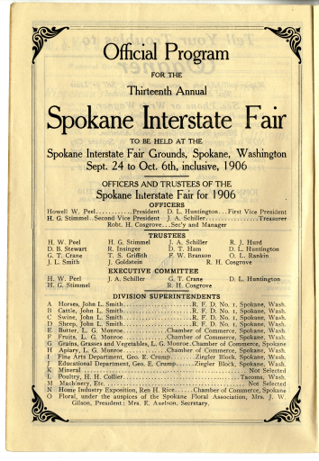 Official Program: Thirteenth Annual Spokane Interstate Fair, page 4 - Page