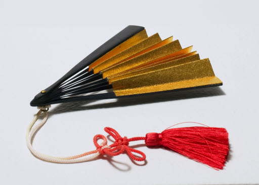 Folding Fan with Tassel - Sensu - Accessory, Doll