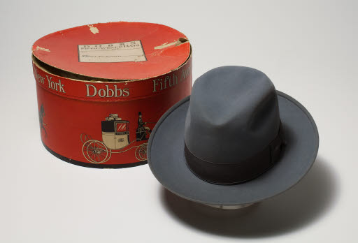 John's Hat Shop Hat and Hatbox - Hat; Hatbox