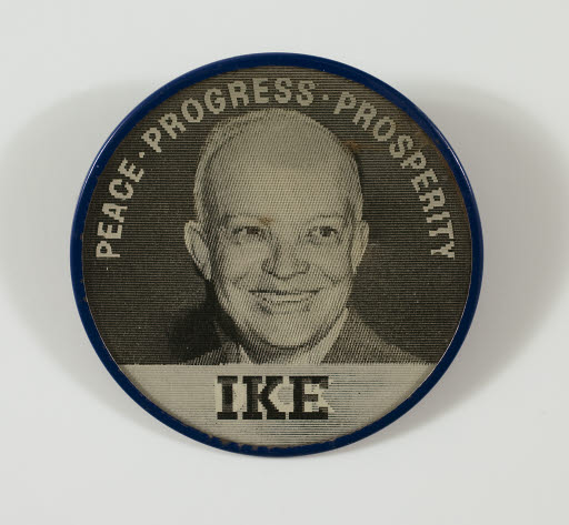 Eisenhower and Nixon Campaign Button - Button, Political