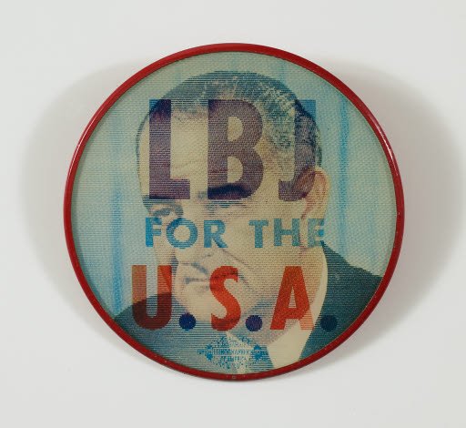 LBJ for the USA Campaign Button - Button, Political