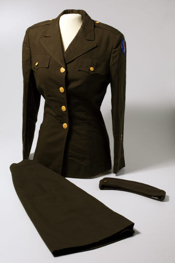 Marion Blanc's Olive Drab Army Uniform, WWII - Uniform