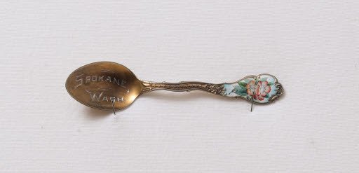 Helen Campbell's Orange-Colored Flower Spoon