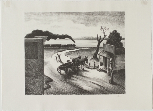 Edge of Town - Lithograph