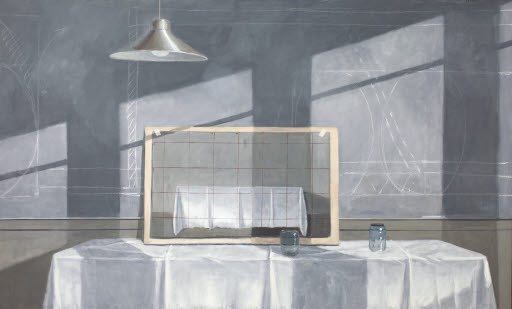 Studio Still Life and Study of White Tablecloth - Painting